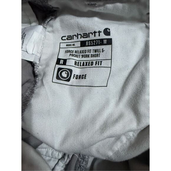 Carhartt Relaxed Fit G Force Gray Men’s Work Shorts Sz 36 - Picture 5 of 9